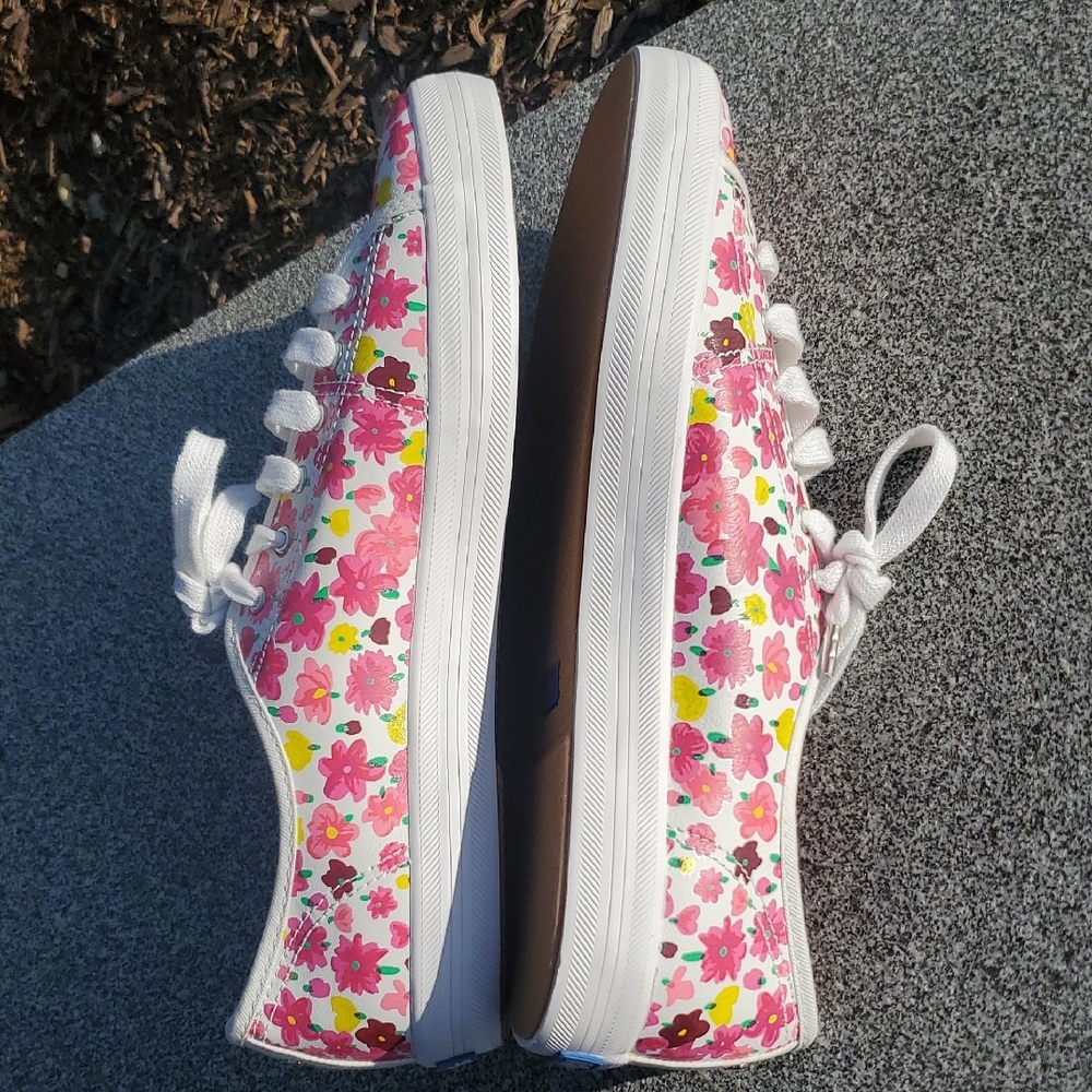 Keds For Kate Spade New York Floral Kickstart Sneakers Size 10 - Picture 5 of 12